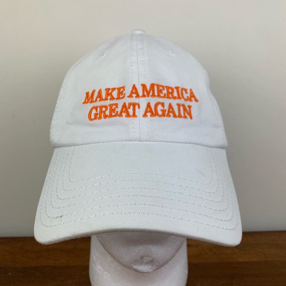RARE Make America Great Again Hat Cap OTTO Orange / White Donald Trump 1/20/17